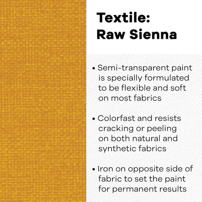 Jacquard RAW Sienna Textile Color Paint