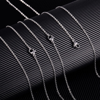 Wholesale 12 PCS Genuine Stainless Steel Fine Cable Chain Necklace Chains Bulk for Jewelry Making (26 Inch(2MM))