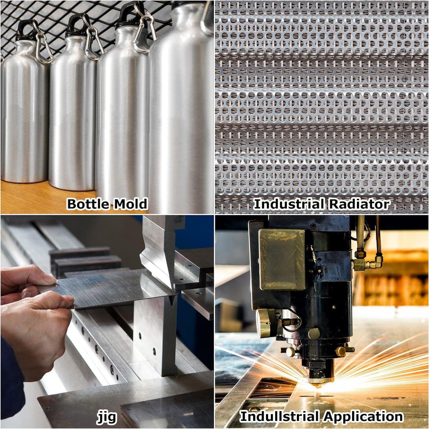 6 Pack 5052 Aluminum Sheet Metal 12 x 12 x 1/64 (0.02”) Inch Thin Flat Plain Aluminum Plate Panel Covered with Protective Film, Heat Treatable Aluminum Sheet for Crafting Industry Welding