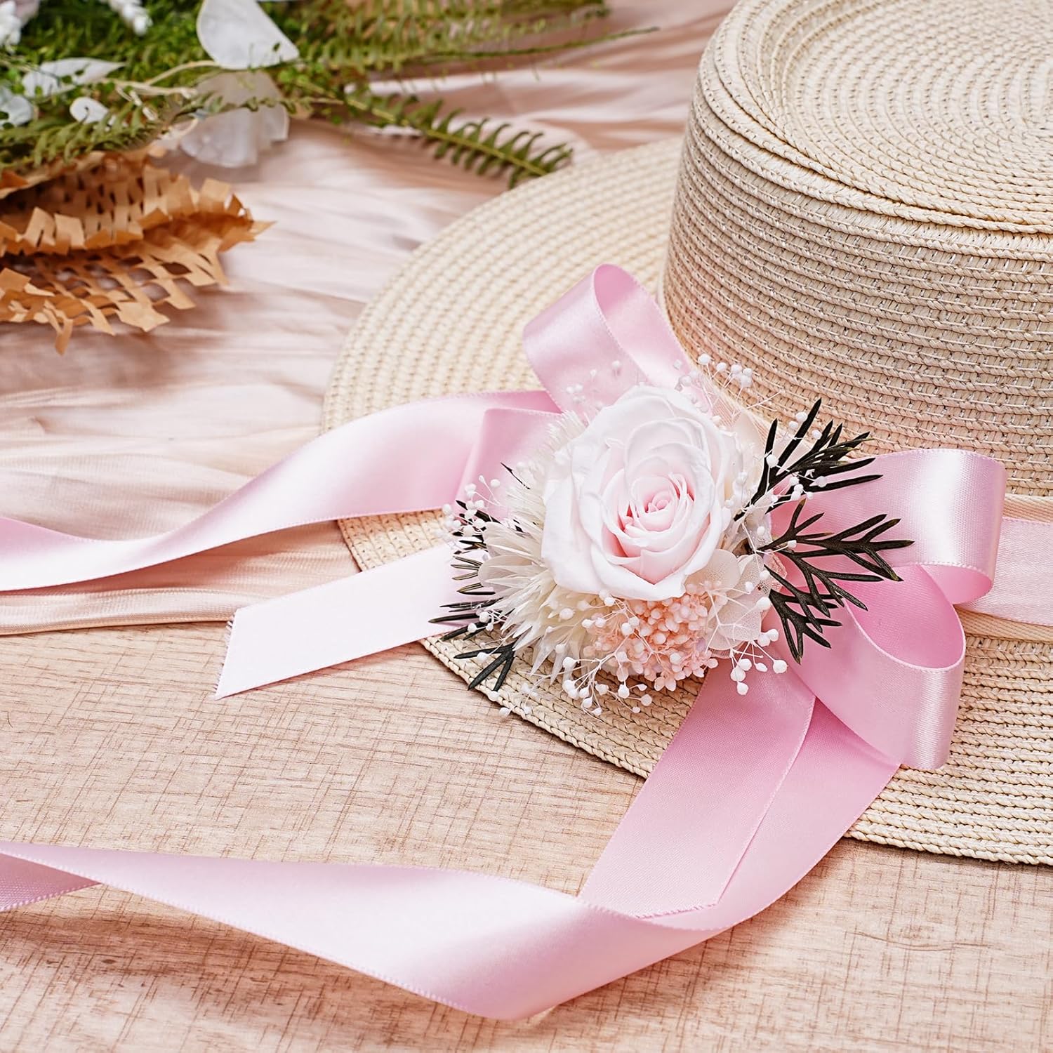 LaRibbons Light Pink Satin Ribbon 1 Inch 50 Yards Luxury Double Faced Pink Silk Ribbon for Gift Wrapping Flower Bouquet Crafts Wedding BabyShower Decoration - Crafty Corner