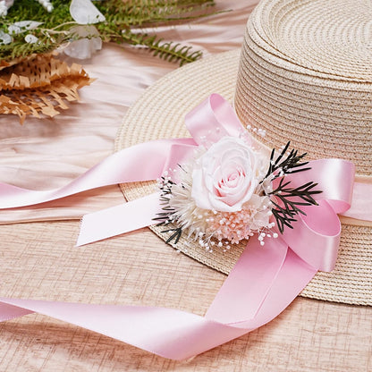 LaRibbons Light Pink Satin Ribbon 1 Inch 50 Yards Luxury Double Faced Pink Silk Ribbon for Gift Wrapping Flower Bouquet Crafts Wedding BabyShower Decoration - Crafty Corner