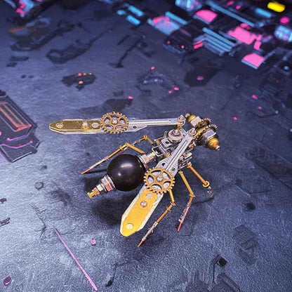 3D Metal Model Kits, Insect Wasp Bug Mechanical Steampunk Sculpture,DIY Projects Metal Building,Arts and Craft Sets,Making Kit,Birthday Gifts, (Mechanical Wasp)