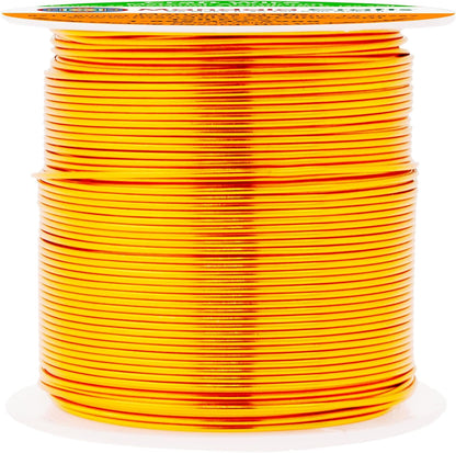 Mandala Crafts 22 Gauge Anodized Aluminum Craft Wire for Jewelry Making - 100 FT Colored Flexible Gold Tone Wire - Bendable for Bonsai Armature Crafting Sculpting - Crafty Corner