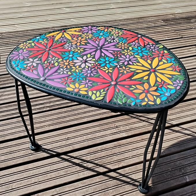 Artspac Petal Ceramic Mosaic Tiles for Crafts, 200g Green Leaf Tiles Mosaic Pieces for Mosaic Craft Supplies,Garden Art Decor