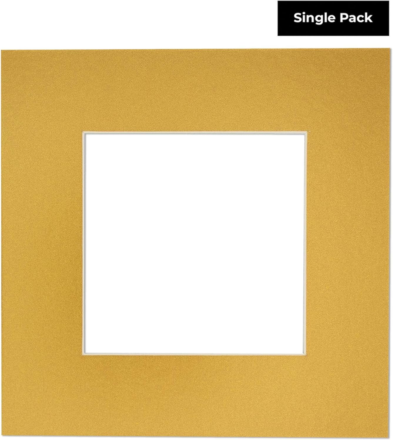 5x7 Mat for 8.5x11 Frame - Precut Mat Board Acid-Free Metallic Gold 5x7 Photo Matte For a 8.5x11 Picture Frame, Premium Matboard for Family Photos, Show Kits, Art, Picture Framing, Pack of 1 Mat