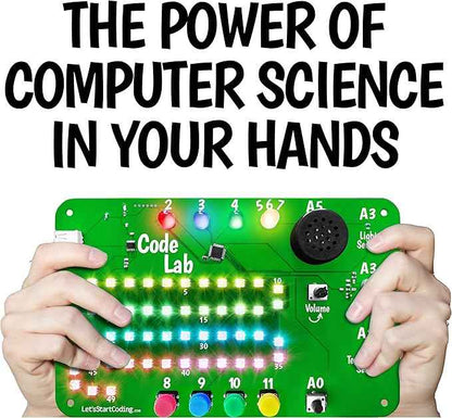 Code Lab All-Inclusive Coding Kit for Kids 8-12+ and Teens. Premium STEM Learning Toy for Boys & Girls Teaches C++ Programming. Includes Over 60 Electronic Components and Over 100 Online Lessons