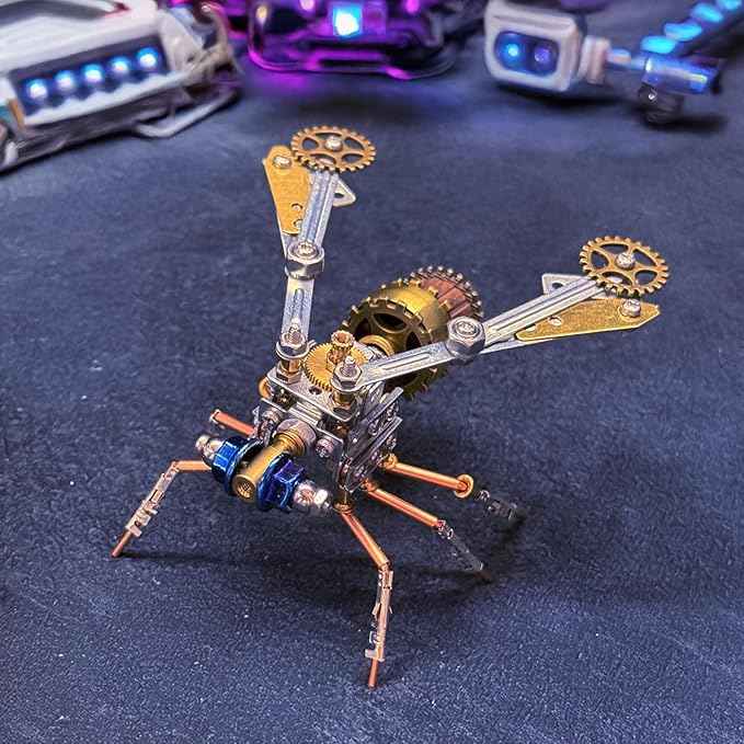 3D Metal Model Kits Insect Bug Mechanical Steampunk Science Kit Metal Building DIY Projects Arts and Crafts Hobby Kits Gift Ideas for Birthday & Christmas (Mechanical Insect)