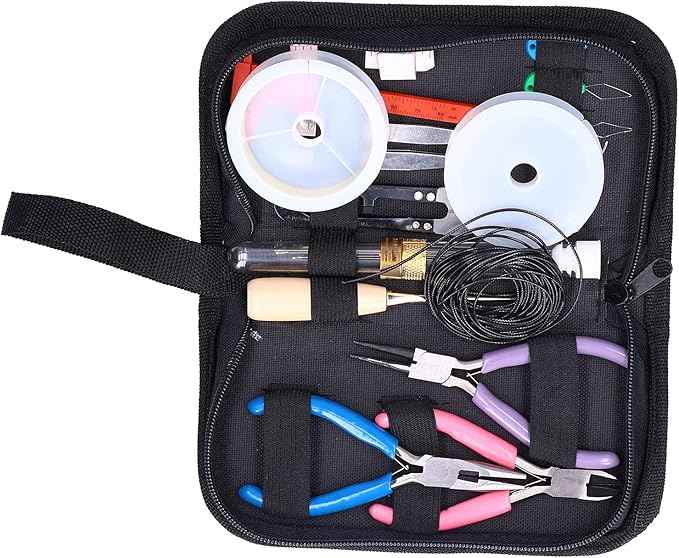 FRELEAN Jewelry Making Kit with 1830 Pieces | Pliers & Beading Supplies for Bracelet Repair/Earring Making/DIY Crafts | Complete Starter Set for Beginners & Hobbyists