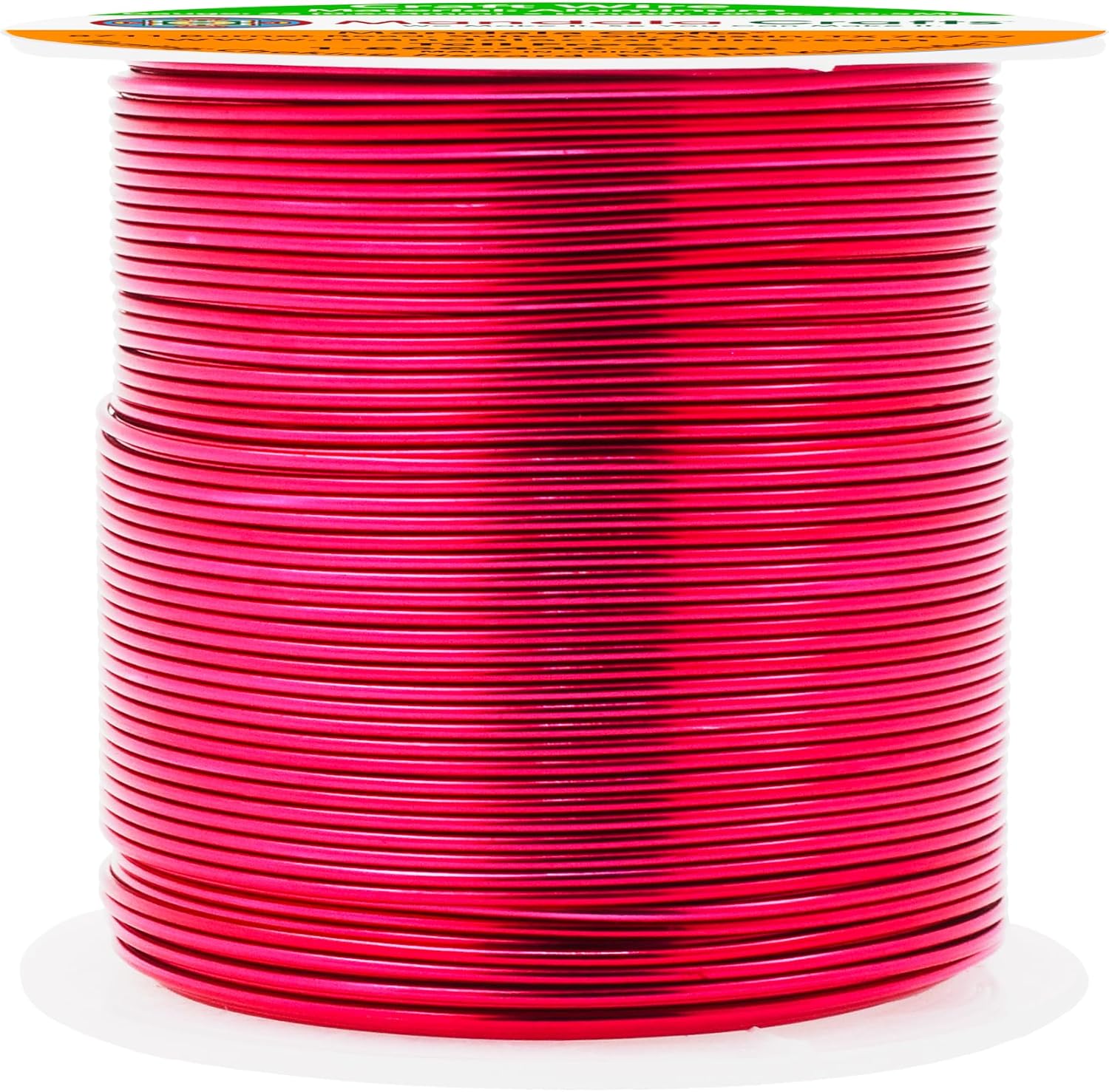 Mandala Crafts 22 Gauge Anodized Aluminum Craft Wire for Jewelry Making - 100 FT Colored Flexible Raspberry Wire - Bendable for Bonsai Armature Crafting Sculpting - Crafty Corner