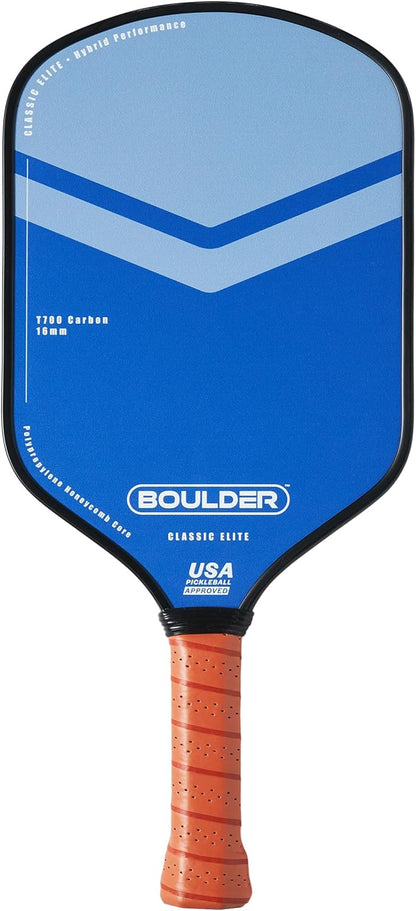 Boulder Carbon Fiber Pickleball Paddle | T700 Carbon Fiber | USAPA Approved, with Honeycomb Polymer Core | Pickleball Racket for Beginner & Experienced Players