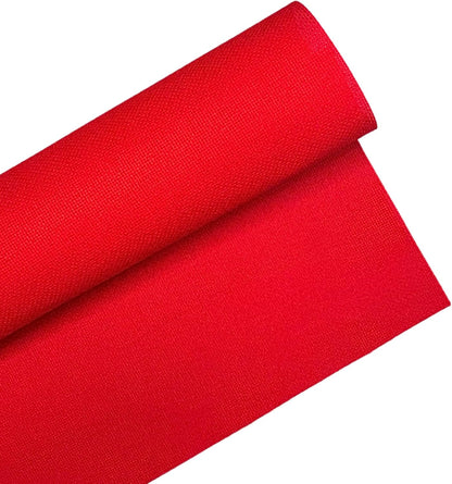 2 Sheets of Red 14 Count Aida Cloth – 21 x 21 Inch Pre-Cut Fabric Squares – Cross Stitch Fabric – 100% Cotton – Ideal for Needlework & Embroidery – The Knotty Unicorn