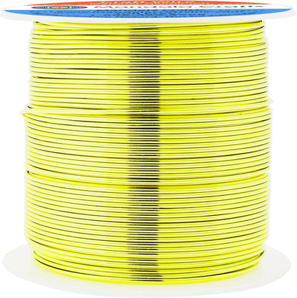Mandala Crafts 20 Gauge Anodized Aluminum Craft Wire for Jewelry Making - 100 FT Colored Flexible Yellow Green Wire - Bendable for Bonsai Armature Crafting Sculpting - Crafty Corner