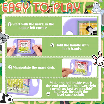 Maze Puzzle Keychain Cubes Bulk Christmas Maze Game Puzzles Keychain Cubes Handheld Brain Teaser Puzzle Party Favors for Kids Students Christmas Stocking Stuffer Gifts