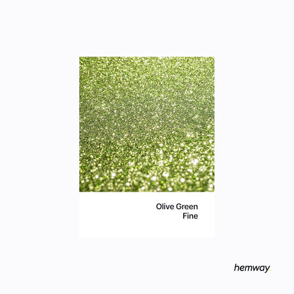 Hemway Glitter Grout Additive add Sparkle to Mosaic Tiles, Bathrooms, Wet Rooms, Kitchens, Tiled Based Rooms and Cement Based Grouts 100g / 3.5oz - Olive Green