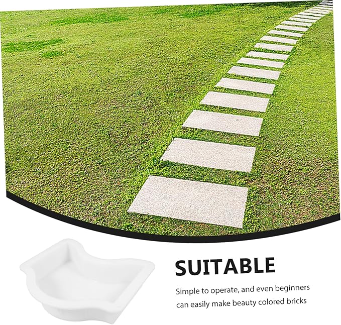 KESYOO Concrete Stepping Stone Mold Garden Paver Molds for Diy Pathway Cement Paving Kit Brick for Outdoor