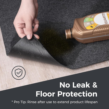 WELKIN Oil Spill Mat (60" x 36"), Absorbent Oil Pad Protects Floor, Garage Floor Mat for Under Car Driveway, Waterproof Backing, Durable & Cuttable