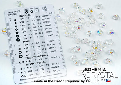 50 pcs Faceted Fire Polished Pressed Czech Glass Beads 6mm (0.24in), 00030-28701 Crystal AB