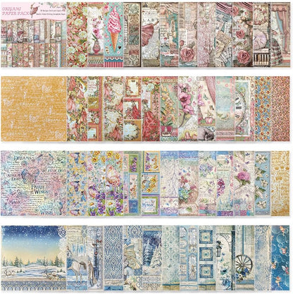 Origami Paper Kit 50 Sheets 70GSM 6 Inch Square Double Sided Color 50 Vivid Japanese Washi Chiyo Colors for Hand Crafts Origami Paper Arts Creativity.Flower Fairy - Crafty Corner