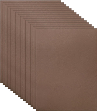 100 Sheets Coffee Color Cardstock 8.5 x 11 Craft Paper, 75lb Heavyweight Dark Brown Paper Card Stock for DIY Cards Making, Wedding Invitations, School Crafting, Memus, Greeting Cards