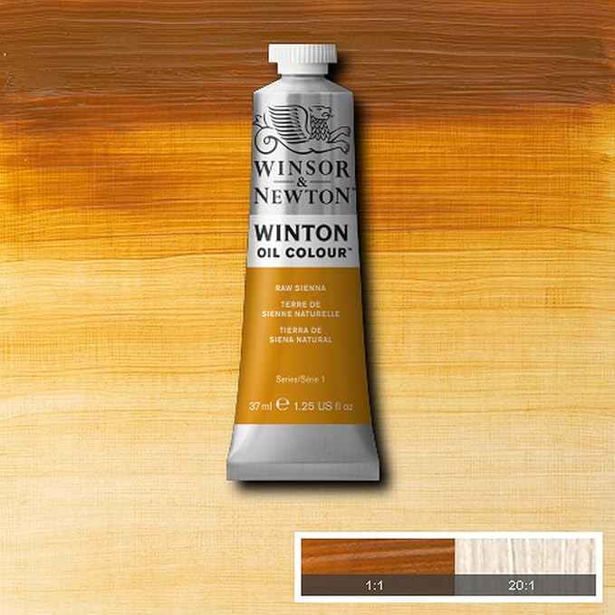 Winsor & Newton Winton Oil Colour Tube - Raw Sienna,1414552, 37 ml (Pack of 1)