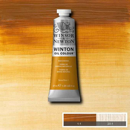Winsor & Newton Winton Oil Colour Tube - Raw Sienna,1414552, 37 ml (Pack of 1)