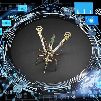 Mechanical 3D Steampunk Metal Puzzle Insects Mosquito Model Personalized Gifts Mind Relaxation Building Project Cool for Birthday (Mosquito)