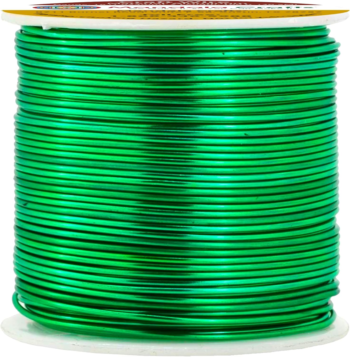 Mandala Crafts 18 Gauge Anodized Aluminum Craft Wire for Jewelry Making - 100 FT Colored Flexible Kelly Green Wire - Bendable for Bonsai Armature Crafting Sculpting - Crafty Corner