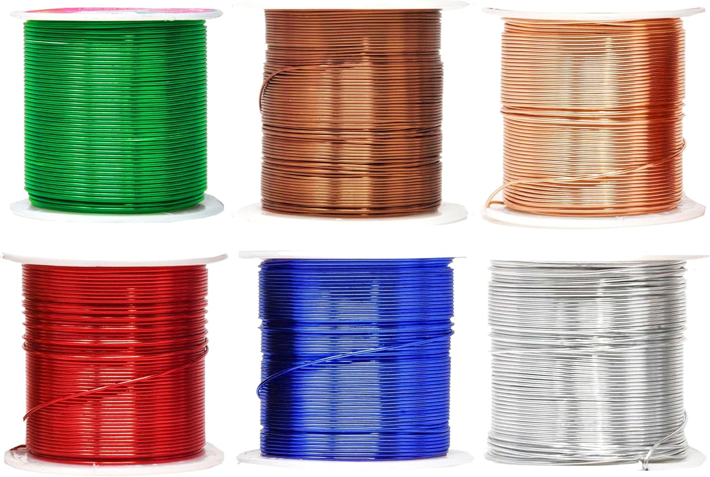 Mandala Crafts 14 Gauge Anodized Aluminum Craft Wire for Jewelry Making – 330 FT Colored Flexible Silver Copper True Blue Brown Red Kelly Green Wire - Bendable for Bonsai Armature Crafting Sculpting - Crafty Corner