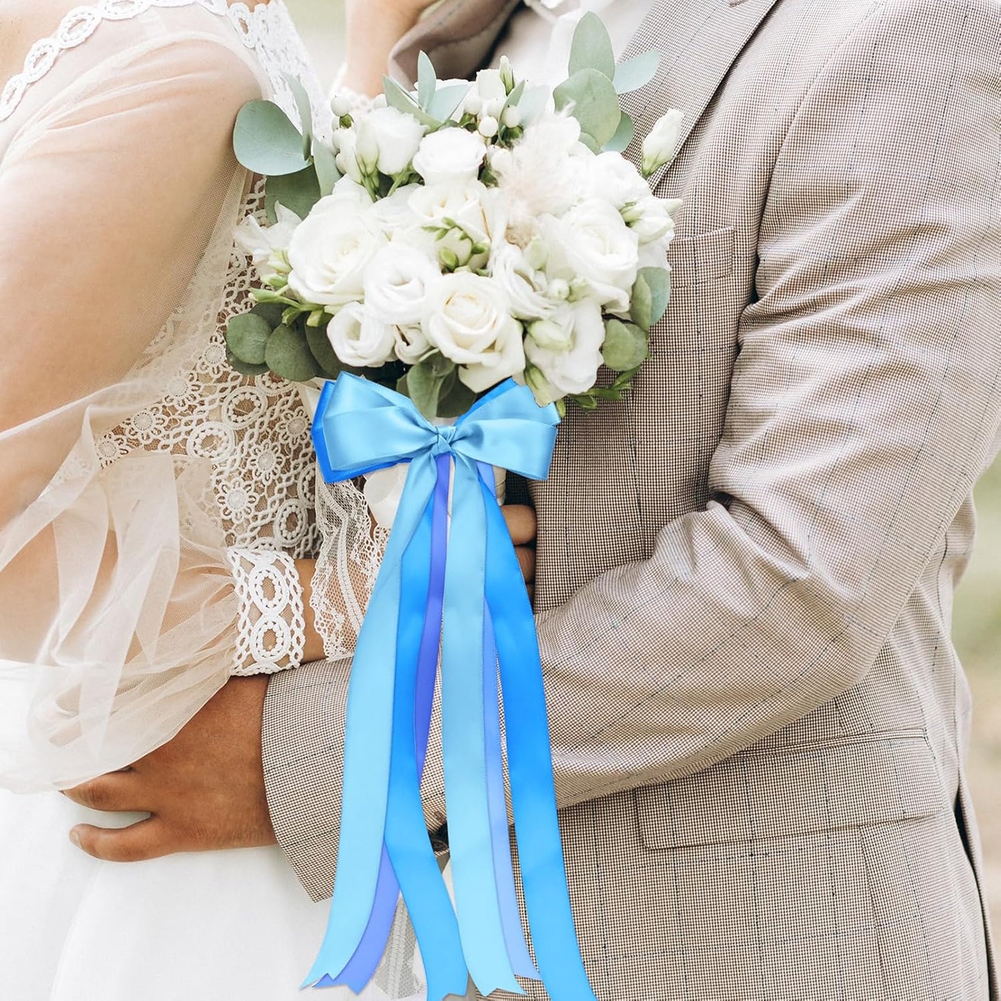 1 Inch Blue Satin Ribbons for Crafts, 6 Rolls Single-Faced Blue Assorted Ribbons for Gift Wrapping Flower Bouquet Wedding Invitations Bridal Shower Hair Bows Garland Party Decor - Crafty Corner