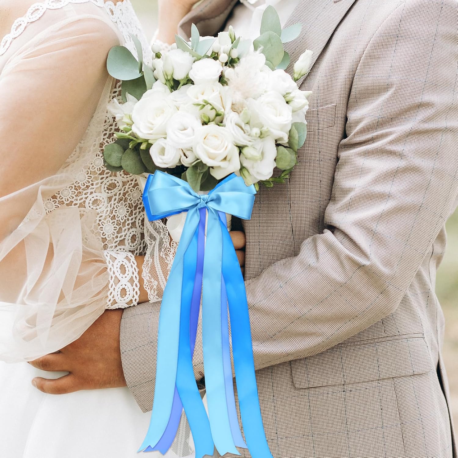 1-1/2 Inch Blue Satin Ribbons for Crafts, 6 Rolls Single-Faced Blue Assorted Ribbons for Gift Wrapping Flower Bouquet Wedding Invitations Bridal Shower Hair Bows Garland Party Decor - Crafty Corner