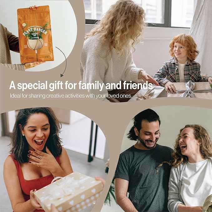 Macrame Kits for Beginners, 3 Set of Plant Hangers DIY Kit: Braided Polyester Ropes 50yds*5mm Burnt Orange, 20yds*2mm Ivory, 60+Pcs Supplies with Step-by-Step Easy Instructions (ORIV)