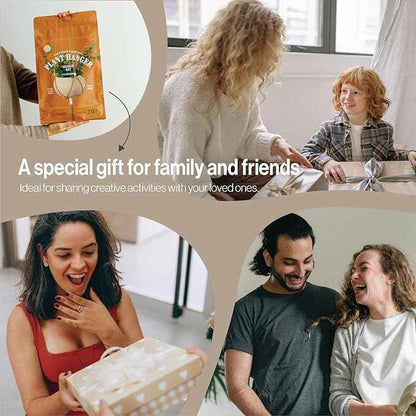Macrame Kits for Beginners, 3 Set of Plant Hangers DIY Kit: Braided Polyester Ropes 50yds*5mm Burnt Orange, 20yds*2mm Ivory, 60+Pcs Supplies with Step-by-Step Easy Instructions (ORIV)