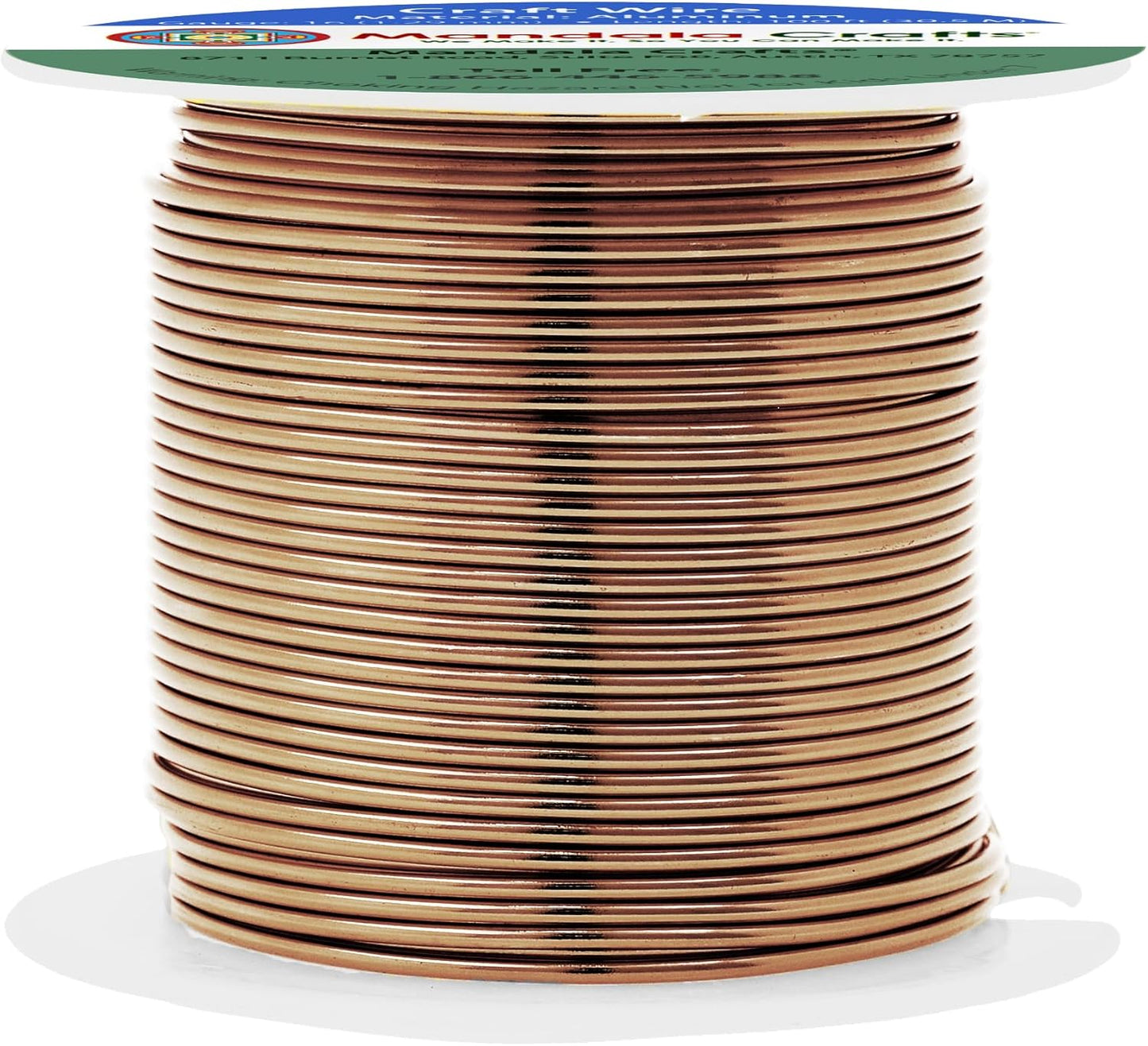 Mandala Crafts 16 Gauge Anodized Aluminum Craft Wire for Jewelry Making - 100 FT Colored Flexible Light Brown Wire - Bendable for Bonsai Armature Crafting Sculpting - Crafty Corner