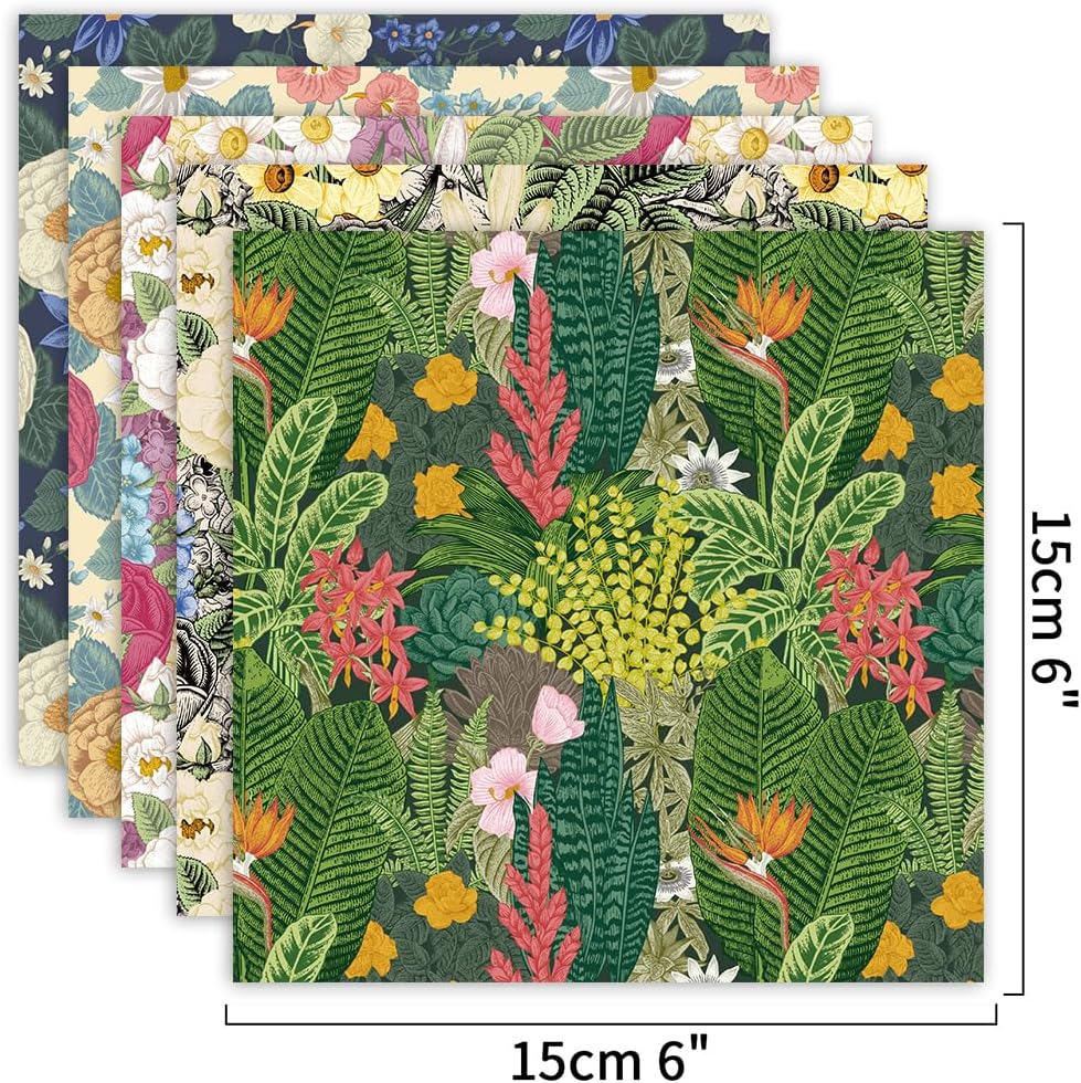 Origami Paper Kit 100 Sheets 6 Inch Square Double Sided Color 20 Vivid Colors for Hand Crafts Origami Paper Arts Creativity.Spring - Crafty Corner