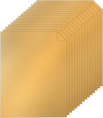 40 Sheets Gold Shimmer Cardstock 8.5 x 11 Certificate Paper, 75lb Craft Paper Card Stock for Cards Making, Birthday Decorations, Wedding Invitations, Greeting Cards