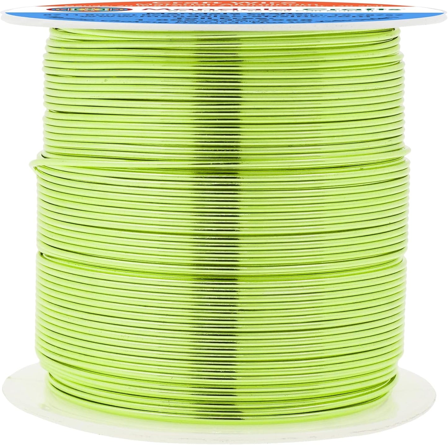 Mandala Crafts 20 Gauge Anodized Aluminum Craft Wire for Jewelry Making - 100 FT Colored Flexible Light Green Wire - Bendable for Bonsai Armature Crafting Sculpting - Crafty Corner