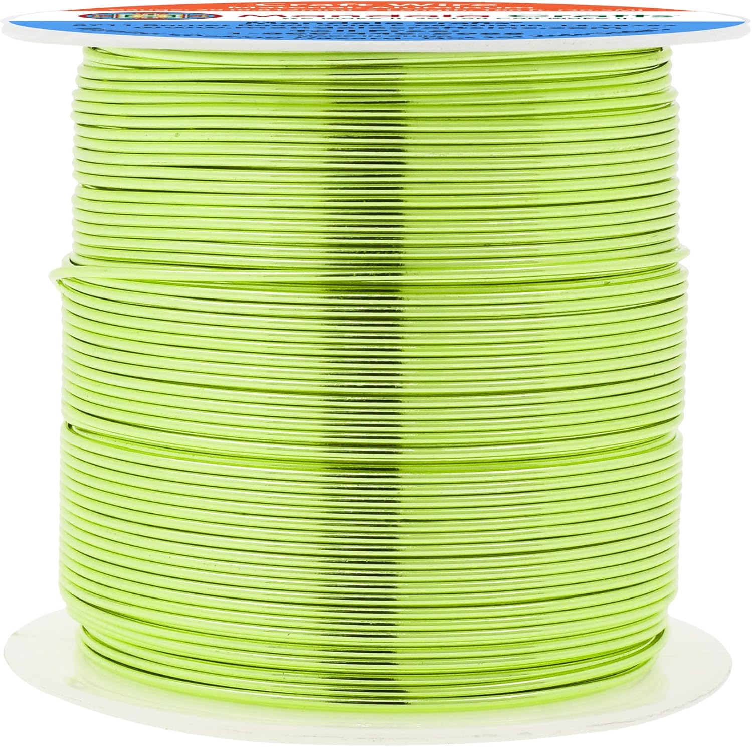 Mandala Crafts 20 Gauge Anodized Aluminum Craft Wire for Jewelry Making - 100 FT Colored Flexible Light Green Wire - Bendable for Bonsai Armature Crafting Sculpting - Crafty Corner