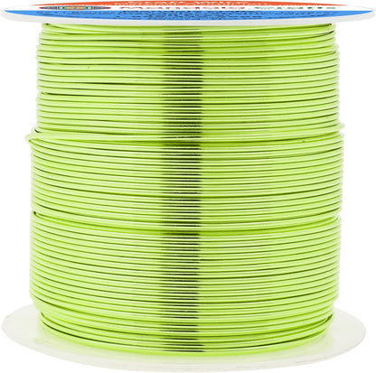 Mandala Crafts 20 Gauge Anodized Aluminum Craft Wire for Jewelry Making - 100 FT Colored Flexible Light Green Wire - Bendable for Bonsai Armature Crafting Sculpting - Crafty Corner