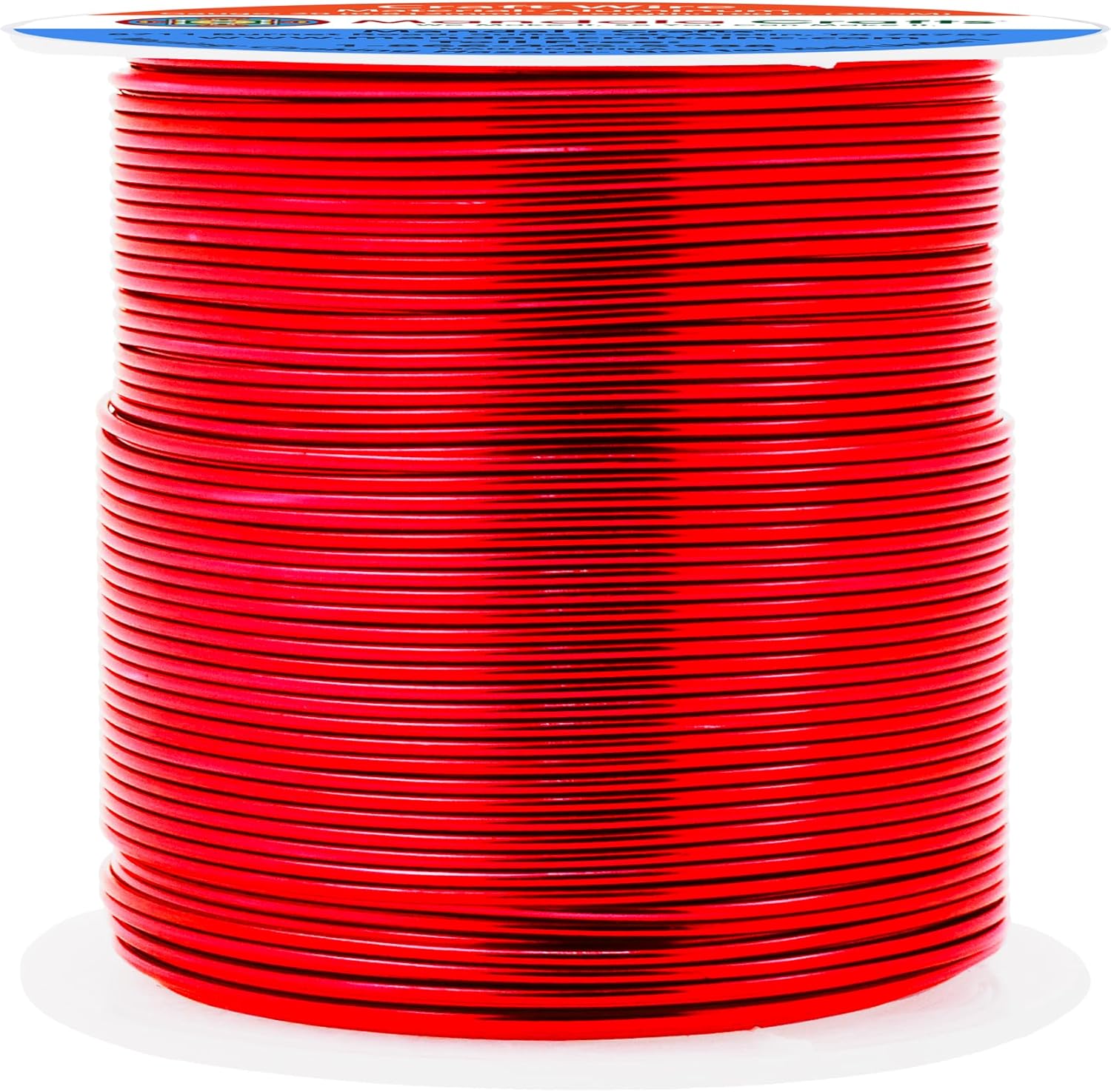 Mandala Crafts 20 Gauge Anodized Aluminum Craft Wire for Jewelry Making - 100 FT Colored Flexible Red Wire - Bendable for Bonsai Armature Crafting Sculpting - Crafty Corner