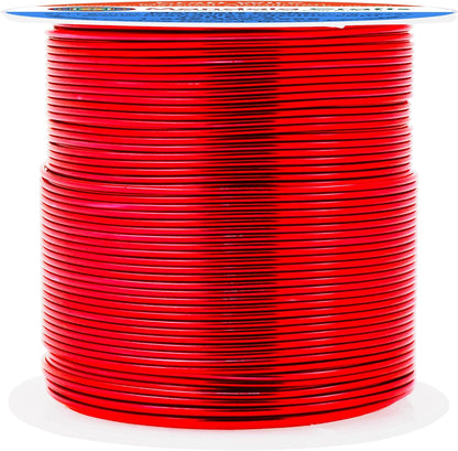 Mandala Crafts 20 Gauge Anodized Aluminum Craft Wire for Jewelry Making - 100 FT Colored Flexible Red Wire - Bendable for Bonsai Armature Crafting Sculpting - Crafty Corner