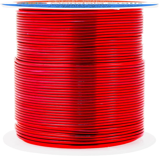 Mandala Crafts 20 Gauge Anodized Aluminum Craft Wire for Jewelry Making - 100 FT Colored Flexible Red Wire - Bendable for Bonsai Armature Crafting Sculpting - Crafty Corner