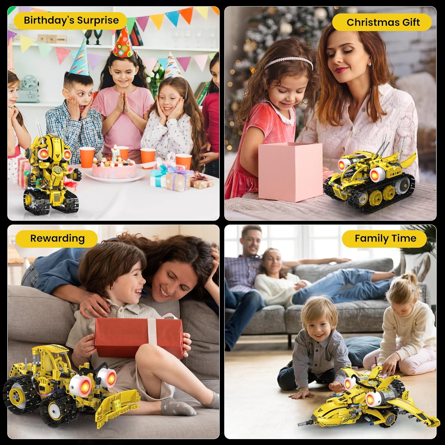 5-in-1 STEM Robot Building Kit for Kids Ages 8-16, Remote & App Controlled, Rechargeable Engineering Learning DIY Coding Toy, Educational Building Blocks Gift for Girls & Boys (673 PCS) - Crafty Corner