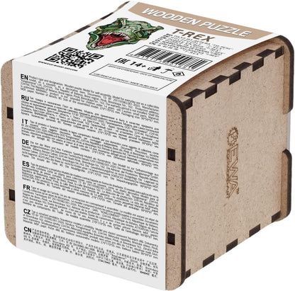 EWA Home Décor – T-Rex Small 80 Pieces – Wooden Jigsaw Puzzle for Adults – Perfect for Artistic Home Decoration and Mindful Relaxation