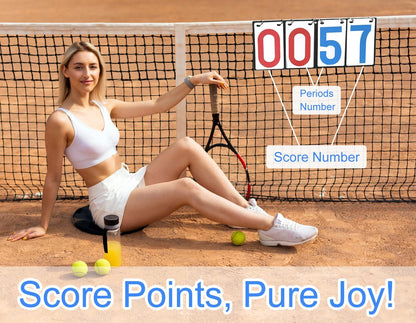 Purple River Portable Hanging Flip Scoreboard, Score Keeper for Baseball Volleyball Tennis Sports, Suit for Multiple Sports/Games Score Scenarios