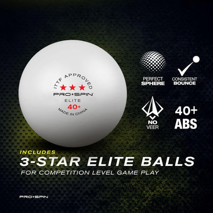 PRO SPIN Ping Pong Paddles - Professional Level Table Tennis Rackets with Carbon Fiber for Superior Control | 7-Ply Blade, Premium Rubber, 2.0mm Sponge | Includes Protector Case