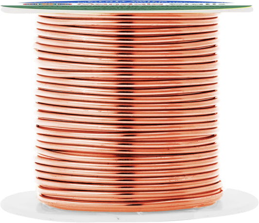 Mandala Crafts 16 Gauge Anodized Aluminum Craft Wire for Jewelry Making - 100 FT Colored Flexible Copper Tone Wire - Bendable for Bonsai Armature Crafting Sculpting - Crafty Corner