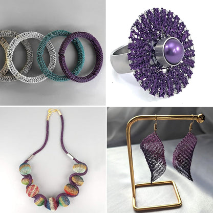 492FT Jewelry Wire 32 Gauge Tarnish-Resistant Copper Beading Wires Roll Bulk for DIY Crafts Jewelry Making, Purple Wire