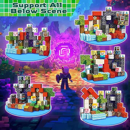100 PCS Magnetic Blocks - Magnetic Building Blocks, Stacking Magnets for Kids, Sensory Toy for STEM Montessori Sensory Toys for Kids 3+ Boys and Girls Christmas Birthday Gifts