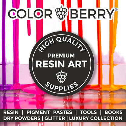 Colorberry Luxury Collection - Small Stone Chips & Glitter to Perfect Your Resin & Jesin Art & Artwork (Silver)