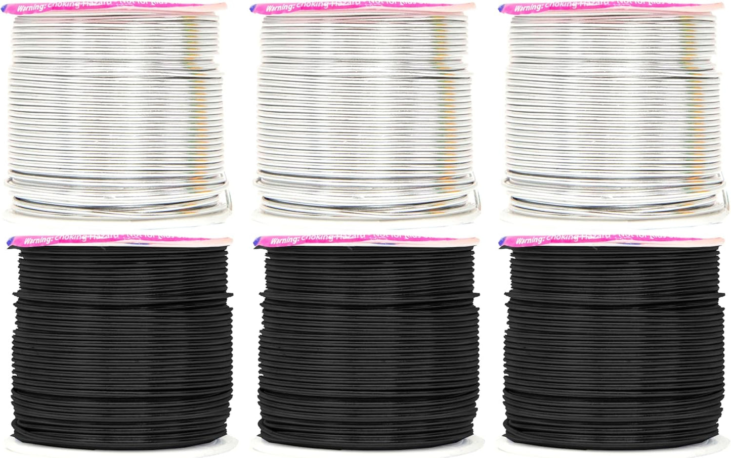 Mandala Crafts 16 Gauge Anodized Aluminum Craft Wire for Jewelry Making – 390 FT Colored Flexible Silver Black Wire - Bendable for Bonsai Armature Crafting Sculpting - Crafty Corner
